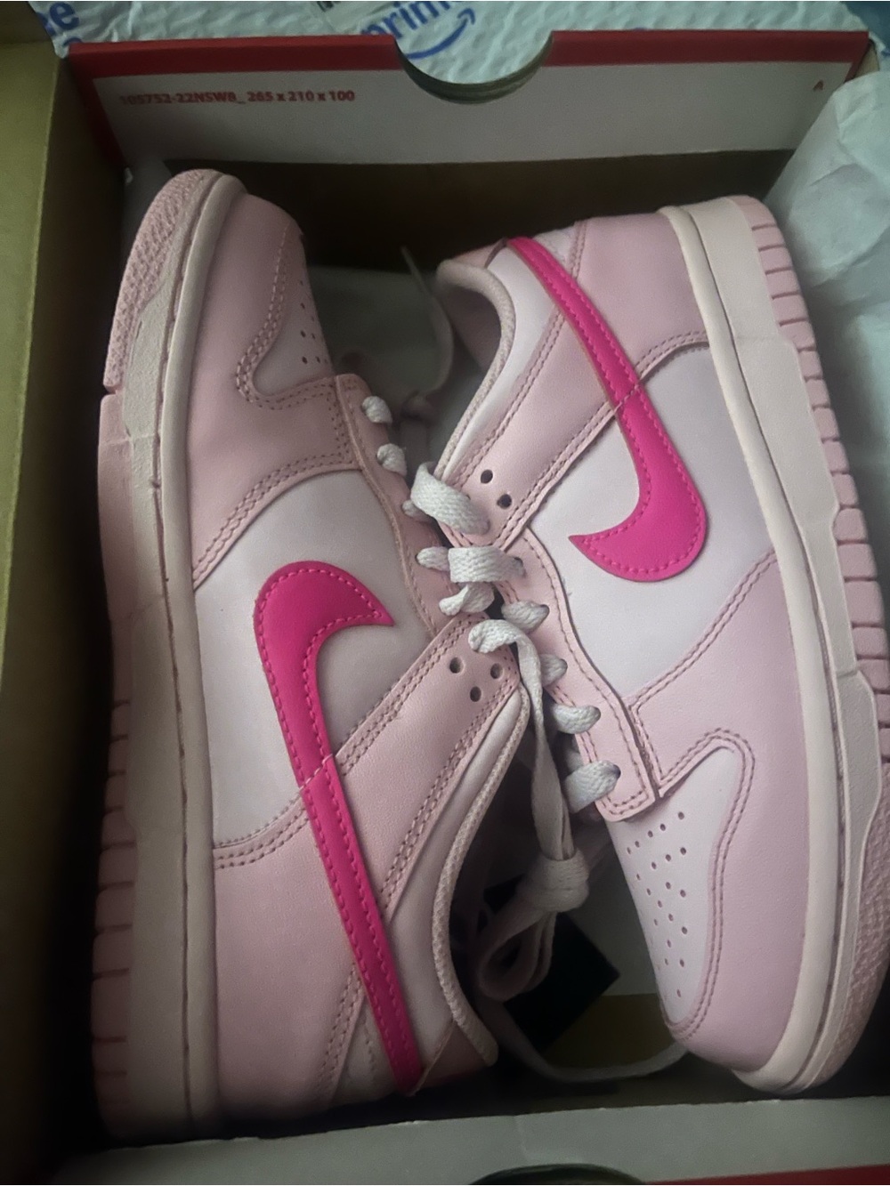 PINK Nike dunk low